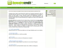 Tablet Screenshot of annuairecredit.com
